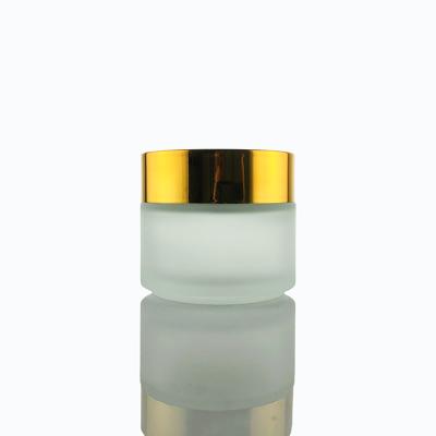 China Low MOQ 4OZ Personal Care Like Frosted Cosmetic Glass Jar For Sale for sale