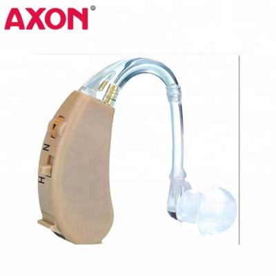 China ABS AXONE Quality Analog BTE Hearing Aid Good For Helping Deafness for sale