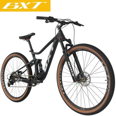 China 11Speed ​​Axle 11Speed ​​MTB Bicycle 29inch Full Suspension Carbon Fiber Mountain Bike Bikes PUSH Plus Disc Brake Hot Sales for sale