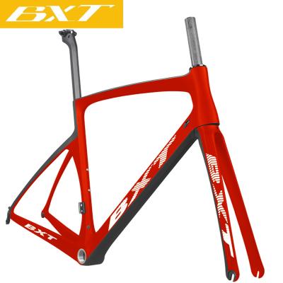 China EPS Tech V Brake Carbon Road Bike Frame Bicycle Frameset Cycling Hard Tail Frames Di2 And Mechanical Hidden Cable Chinese Raw Material for sale