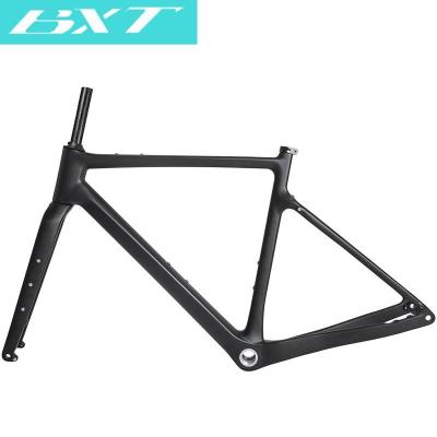 China Road Bikes Flat Gravel Bike Frame 700C Carbon Road Bike Carbon Fiber Frame Gravel Frame Mount Disc Brake S/M/L/XL for sale