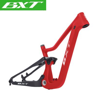 China Kids Bikes 24er XC Full Suspension Carbon Frame Travel 90mm Carbon MTB Bike Frame Full BOOST 24inch Suitable Height 135cm-150cm for sale