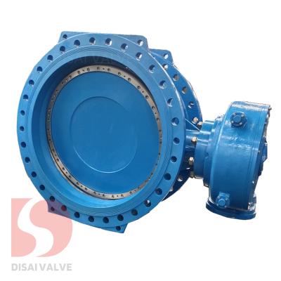 China General EN593/AWWA C504 13/14 Series Double PN10/16/25 DN800 DN900 DN600 Compensated Double Flanged Butterfly Valve for sale