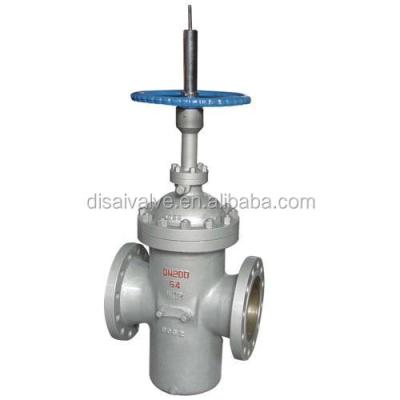 China API 6D Cast Iron A216 Wcb Body Stellite Wedge Balance Gauge OS&Y General Steel Left Rising Stem Through Conduit Rising Flat Gate Valve for sale