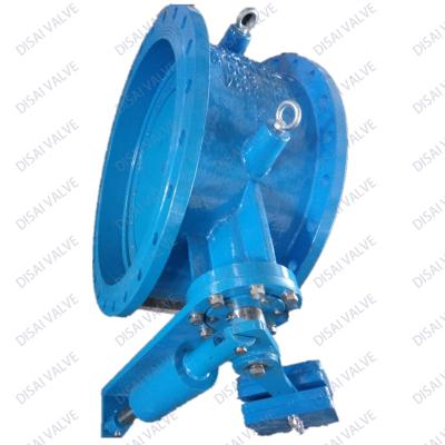 China General Ductile Iron GGG40/50 PN10/16/25 Tilted Seat Tilting Disc Check Valve With Counterweight And Lever Cylinder for sale