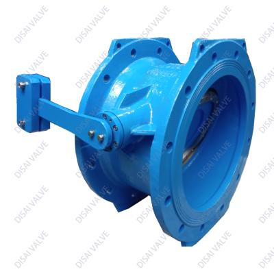 China General DN1200 DN1500 DN1600 PN16 tilting disc check valve with lever counterweight and double hydraulic damper for sale