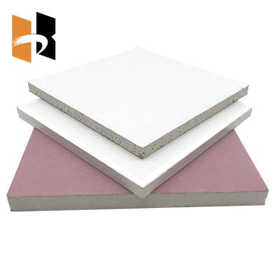 China Water Resistant 12mm Drywall Panel Gypsum Board Plasterboard For Decorative Partition for sale