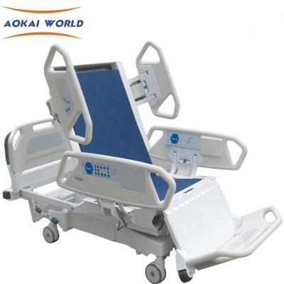 China Metal Medical Furniture With Eight Function ICU Electric Hospital Bed For Paralyzed Patients for sale