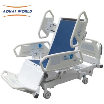 China Electric Metal ICU Hospital Bed With Eight Function Hospital Chair Bed CPR Function Bed for sale