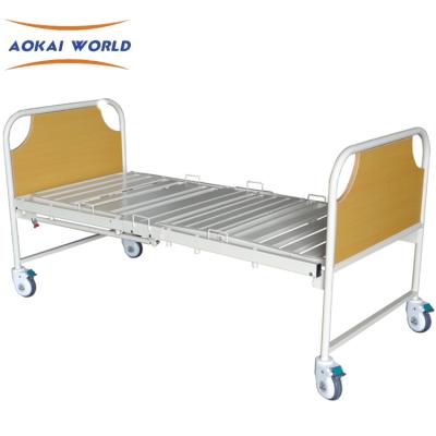 China 2 Function Two Function Electric Folding Hospital Folded Bed Metal Folding Bed for sale