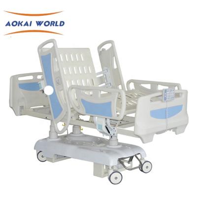 China Medical Multifunctional Electric Metal ICU Hospital Bed CPR Function for sale