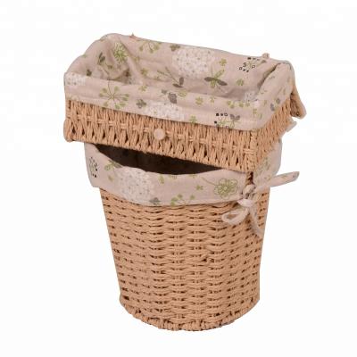 China Hot Wholesale High Quality Viable Factory Cotton Rope Storage Basket For Household Items for sale