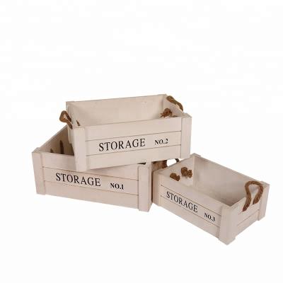 China Handmade hot sale wholesale vegetable and fruit storage box wooden crates for sale