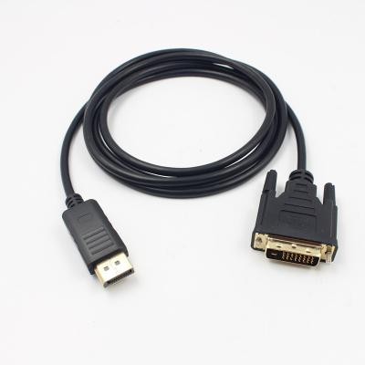 China Computer Help Customization 1.8m Displayport to DVI 24+1 Adapter Cable DP to dvi cable for sale