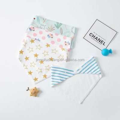 China CustomPrinting Baby Bandana Baby Bibs Cotton Muslin Bibs Washable Reusable Newborn Soft Bibs Baby Triangle Saliva Absorbent for sale