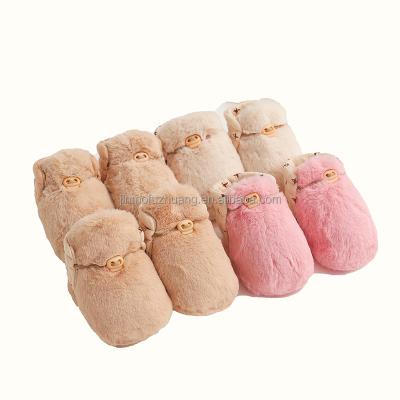 China Custom Light Non Slip Baby Winter Shoes Newborn Baby Shoes Infant Toddler Shoes Fluffy Socks for sale