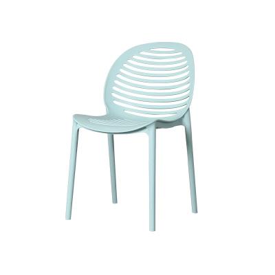 China Modern Design Wholesale Cheap Outdoor White Leisure Stacking Dining Plastic Chair for sale