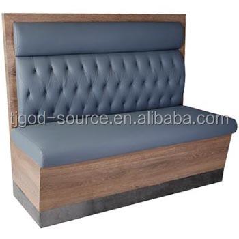 China Combination Of Metal And Wooden Fast Food Restaurant Furniture Booth Seating for sale