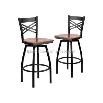 China Modern swivel bar stool with back for sale