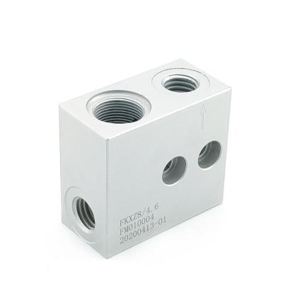 China Customized Metal Hydraulic Blocks Metal Processing CNC Machining Parts for sale