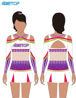 China 2022 Factory Breathable Supplier Custom All Star Cheer Competition Uniforms For Girls for sale