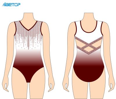 China Leotard Dancer Tights with Rhinestones Gymnastic Stage Performance Dance Performance Stage Performance for sale