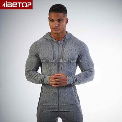 China 2022 Men's Anti-pilling Gym Clothing Muscle Fit Bodybuilding Gym Hoodie Jacket for sale