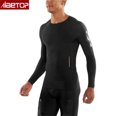 China 2022 hits supply antibacterial fabric for gym wear brazil compression to use fitness wholesale men's sports t-shirt for sale