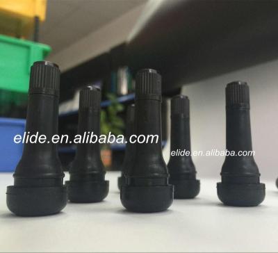 China TR414 Tubeless Rubber Valve Tire Brass Valve Core, EPDM, Rubber NR, Tire Cap for sale