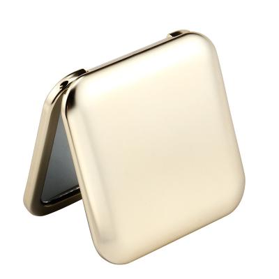 China Lighted Plastic Square Shaped Portable Small Pocket Travel Makeup Mirror Small Pocket Mirror for sale