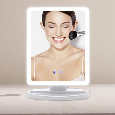 China Beauty Lighted Portable Design Smart Illuminated Led Lighted Make Up Mirror With Light for sale