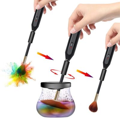 China For commercial & Cheapest home use electric makeup brush cleaner and dryer auto brush spinner for all sizes makeup brushes for sale