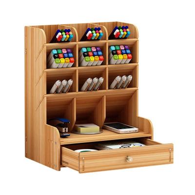 China Eco-Friendly Amazon Sells Expandable Pen Holder Bring Drawer For Storage Bamboo Storage Box for sale