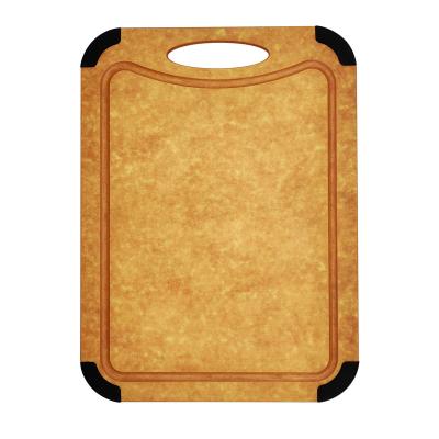 China Sustainable environmental friendly wood is BPA free and rust resistant and durable non-slip silicone pads wooden cutting board for sale