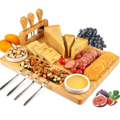 China Viable Selling Like Hot Cakes On Amazon Christmas Must Have Bamboo Does Not Contain BPA Free Bamboo Cheese Board for sale