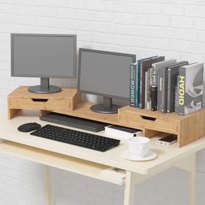 China (Size) Adjustable multifunctional expandable table computer desk with drawer table bamboo folding table for sale