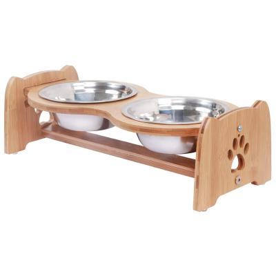 China Automatic Amazon Pops Eco-Friendly Pet Feeder Stainless Steel Bowl Is Enclosed Pet Food Bowl for sale