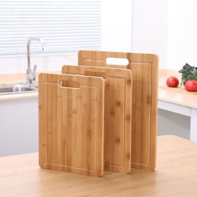 China Three-piece workable set free sample chopper factory direct sale bamboo cutting board for sale