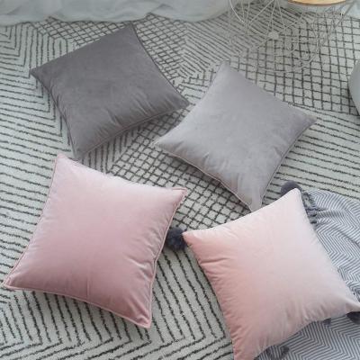 China Wholesale Portable Amazon Velvet Pillow Cases Cushion Cover For Sofa Home Decor Throw Pillow Covers 18 x 18 Inch 45 x 45 for sale