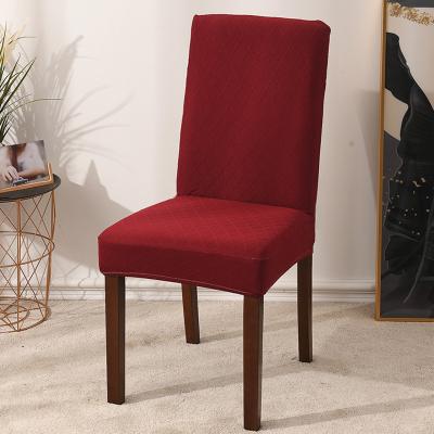 China Wholesale Plain Eco-friendly Jacquard Elastic Stretchable Monad Chair Cover For Dining Room Decor for sale