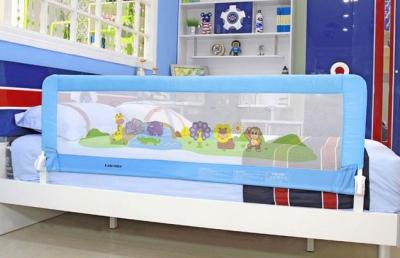 China Extra Long Toddler Bed Rail For Queen Bed With Cartoon Print Mesh for sale