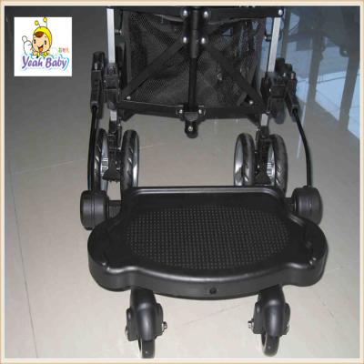 China Black Plastic Baby Buggy Board , Universal Buggy Board With Suspension for sale