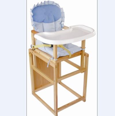 China Convertible Babies High Chairs for Restaurant , Wooden Baby High Chair for sale