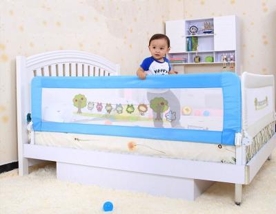 China Secure Baby Bed Rails 150CM Lovely Cartoon Design With Woven Net for sale