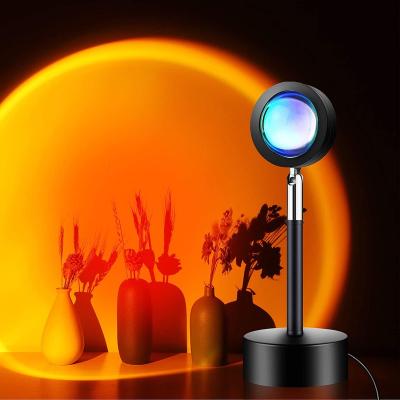 China Modern Sunset Projector Lamp Night Lights For Living Room Bedroom Hotel Restaurant Decor Live Stream Ins Photography TikTop for sale