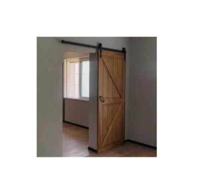 China Supplier Contemporary Original Wooden Color Porcelain Barn Door Living Room Soundproof Bedroom Sliding Barn Door for sale