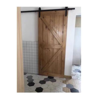 China Factory Factory Hotel Supplier Hotel Barn Door Bedroom Contemporary Soundproof Fiberboard Casement Wood Door for sale