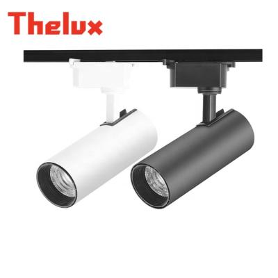 China 10w 20w 30w cob gu10 modern commercial surface mount adjustable zoomable linear spot rail led magnetic track light for sale