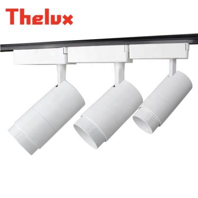 China New 3000k Modern Modern Museum Focus Set Adjustable Spot Rail Spotlight Housing Led Magnet Track Lights for sale