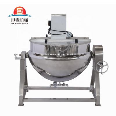 China Vegetable Processing Factory Best Selling Steam Coated Kettle Tilting Coated Kettle for sale